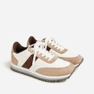 J Crew trainers sneakers boulder brown color